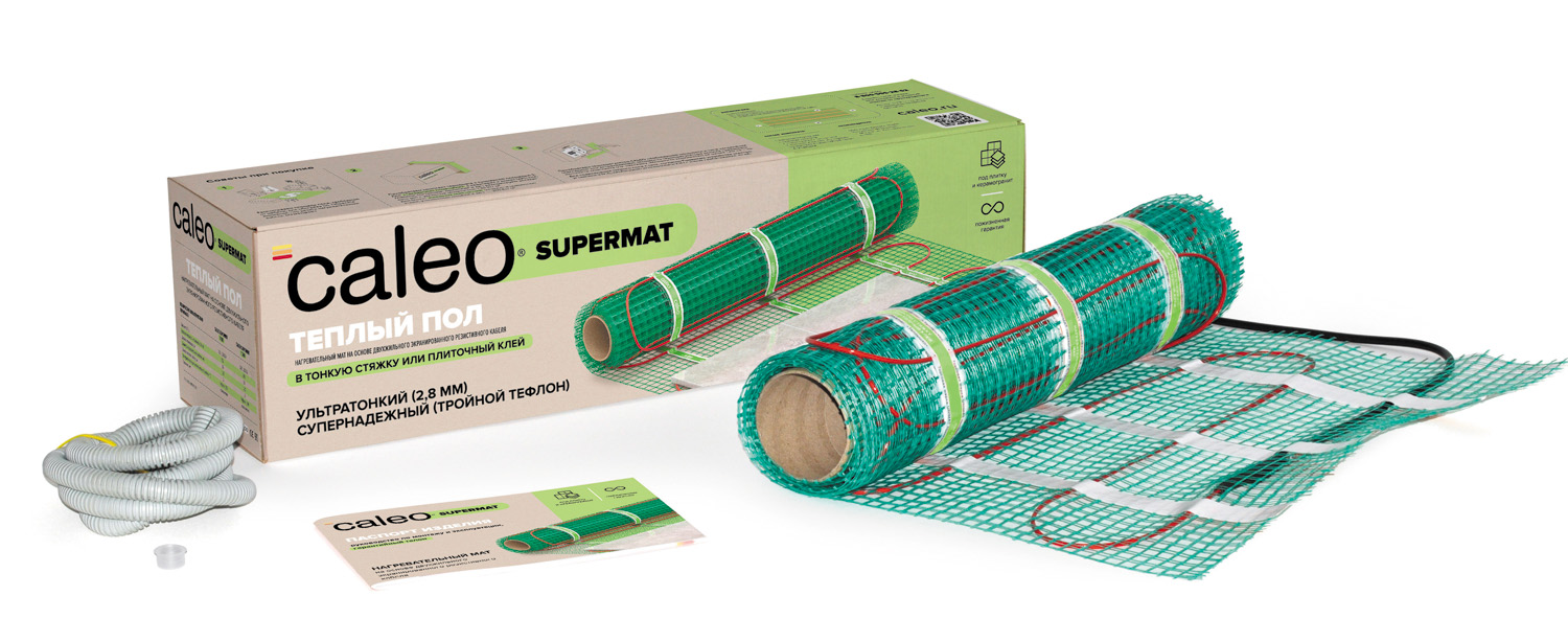 Нагревательный мат для теплого пола CALEO SUPERMAT 130 Вт/м2, 1,8 м2 КА000001701, SUPERMAT КА000001701
Нагревательный мат для теплого пола CALEO SUPERMAT 130 Вт/м2, 1,8 м2 КА000001701, SUPERMAT КА000001701