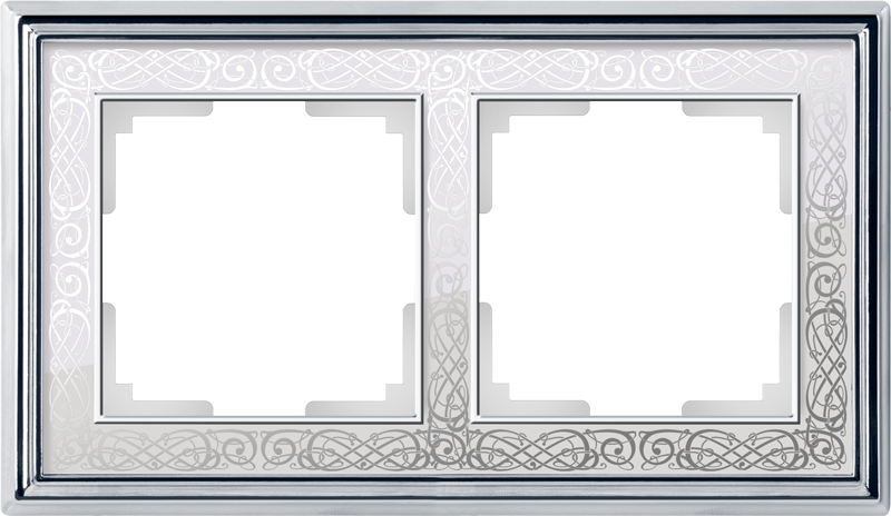 WL77-Frame-02 Рамка на 2 поста (хром/белый) Palacio Gracia Werkel a041163, Palacio Gracia WL77-Frame-02 a041163
WL77-Frame-02 Рамка на 2 поста (хром/белый) Palacio Gracia Werkel a041163, Palacio Gracia WL77-Frame-02 a041163