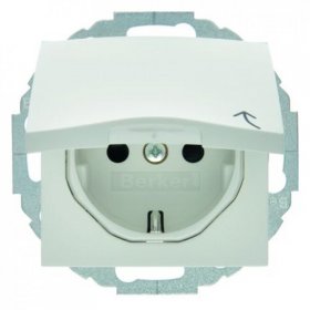47441909 Штепсельная розетка SCHUKO с откидной крышкой цвет: полярная белизна, матовый S.1/B.1/B.3/B.7 Glas Berker, S.1 47441909
47441909 Штепсельная розетка SCHUKO с откидной крышкой цвет: полярная белизна, матовый S.1/B.1/B.3/B.7 Glas Berker, S.1 47441909