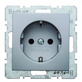 41431404 Штепсельная розетка SCHUKO цвет: алюминий, матовый B.1/B.7 Glas Berker, S.1 41431404
41431404 Штепсельная розетка SCHUKO цвет: алюминий, матовый B.1/B.7 Glas Berker, S.1 41431404