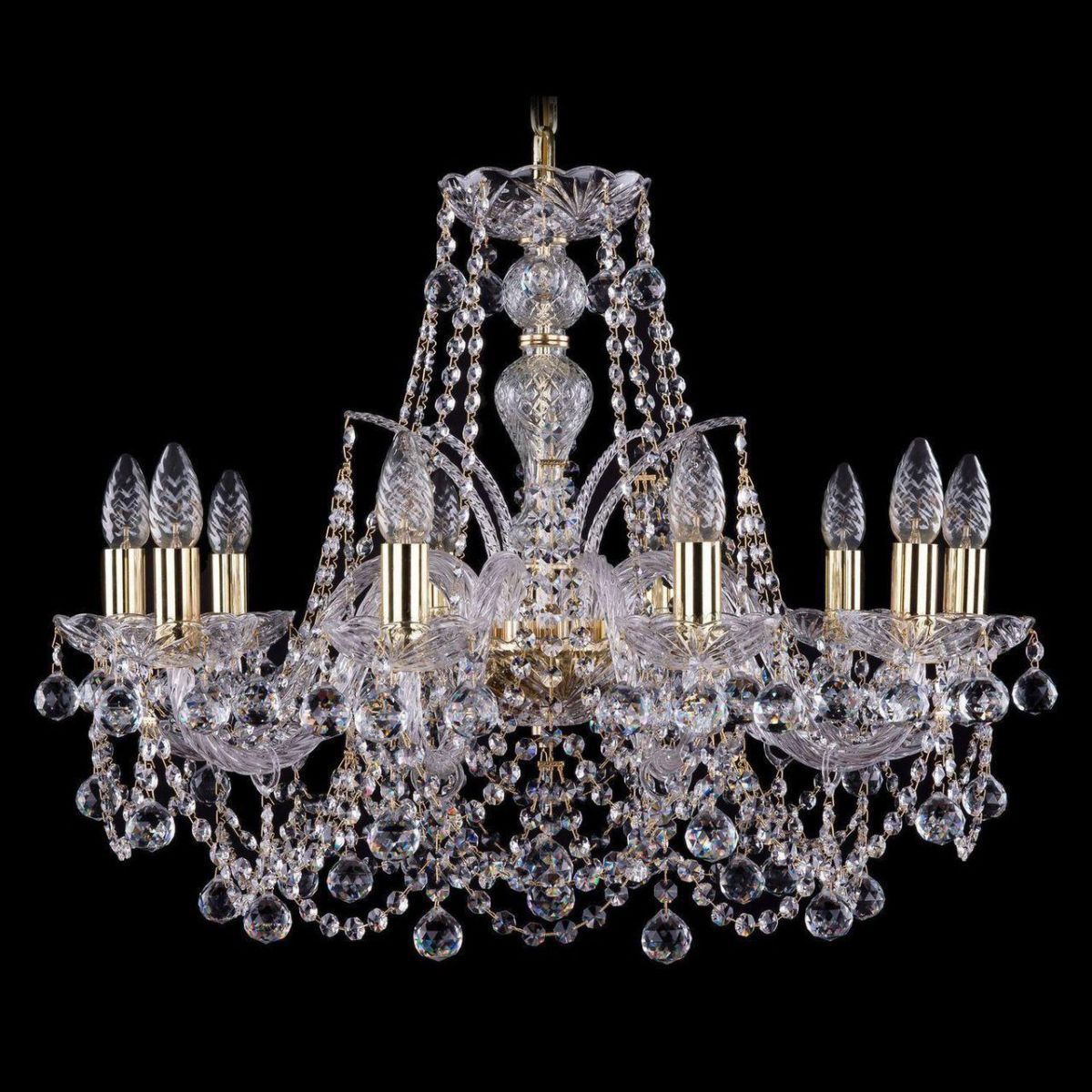 Подвесная люстра Bohemia Ivele 1411/10/240/G/Balls, Золотой, 1411 Gold 1411/10/240/G/Balls
Подвесная люстра Bohemia Ivele 1411/10/240/G/Balls, Золотой, 1411 Gold 1411/10/240/G/Balls