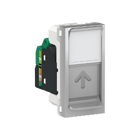 NU341030 Розетка компьютерная, RJ45, одиночная, кат. 5е UTP, 1 Модуль, Алюминий Schneider Electric фото