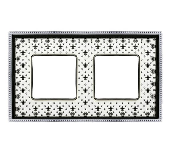 FD01472NECB Рамка Belle Epoque Porcelain Black lys / bright chrome 2-постовая гор/верт. Fede, Belle Epoque Porcelain FD01472NECB
FD01472NECB Рамка Belle Epoque Porcelain Black lys / bright chrome 2-постовая гор/верт. Fede, Belle Epoque Porcelain FD01472NECB