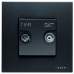 N2251.7 AN Розетка TV-R-SAT оконечная с накладкой, серия Zenit, цвет антрацит, ABB, Zenit N2251.7 AN
N2251.7 AN Розетка TV-R-SAT оконечная с накладкой, серия Zenit, цвет антрацит, ABB, Zenit N2251.7 AN
