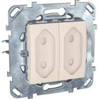 MGU5.3131.25ZD Розетка 2 мод 10 а со шторками (винт. зажим) бежевый Schneider Electric, Unica Хамелеон MGU5.3131.25ZD
MGU5.3131.25ZD Розетка 2 мод 10 а со шторками (винт. зажим) бежевый Schneider Electric, Unica Хамелеон MGU5.3131.25ZD