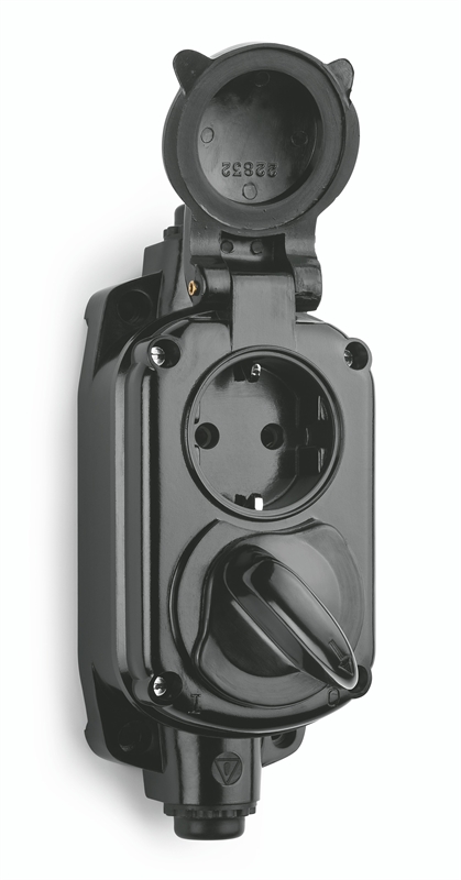 100295 Накладная гаражная розетка IP20 Bakelite. С винтовыми зажимами. THPG, Чёрный, Bakelite 100295
100295 Накладная гаражная розетка IP20 Bakelite. С винтовыми зажимами. THPG, Чёрный, Bakelite 100295