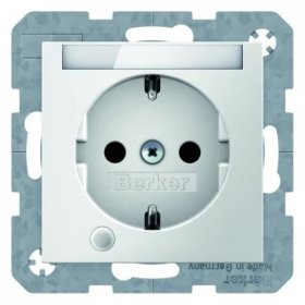41101909 Штепсельная розетка SCHUKO с контрольной лампой, полем для надписи цвет: полярная белизна, матовый S.1 Berker, S.1 41101909
41101909 Штепсельная розетка SCHUKO с контрольной лампой, полем для надписи цвет: полярная белизна, матовый S.1 Berker, S.1 41101909