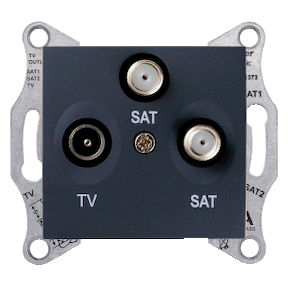 SDN3502170 RTV/SAT/SAT розетка оконечн, графит Schneider Electric, Sedna SDN3502170
SDN3502170 RTV/SAT/SAT розетка оконечн, графит Schneider Electric, Sedna SDN3502170