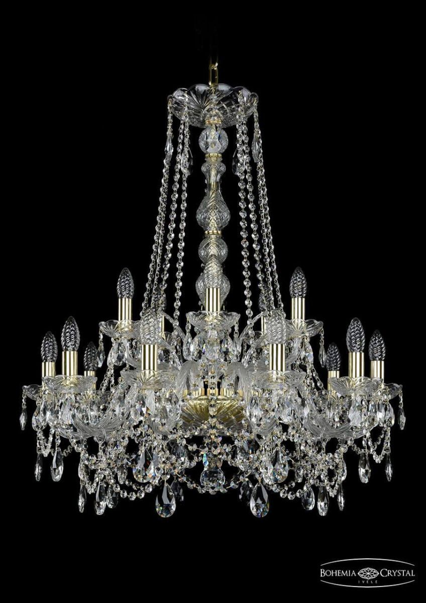 Подвесная люстра Bohemia Ivele 1411/10+5/240/h-84/G, Золотой, 1411 1411/10+5/240/h-84/G 
Подвесная люстра Bohemia Ivele 1411/10+5/240/h-84/G, Золотой, 1411 1411/10+5/240/h-84/G