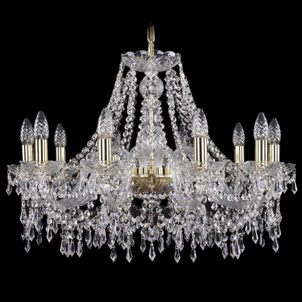 Подвесная люстра Bohemia Ivele 1403/10/240/G, Золотой, 1403 Gold 1403/10/240/G 
Подвесная люстра Bohemia Ivele 1403/10/240/G, Золотой, 1403 Gold 1403/10/240/G