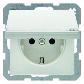 47526089 Штепсельная розетка SCHUKO с откидной крышкой и полем для надписи и с повышенной защитой от детей цвет: полярная белизна, с эффектом бархата с оттиском, Q.1 Berker, Q.7 47526089
47526089 Штепсельная розетка SCHUKO с откидной крышкой и полем для надписи и с повышенной защитой от детей цвет: полярная белизна, с эффектом бархата с оттиском, Q.1 Berker, Q.7 47526089