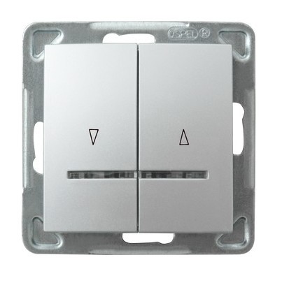 Ospel Impresja Серебро Выключатель жалюзийный с подсветкой, без рамки LP-7YS/m/18, Impresja LP-7YS/m/18
Ospel Impresja Серебро Выключатель жалюзийный с подсветкой, без рамки LP-7YS/m/18, Impresja LP-7YS/m/18