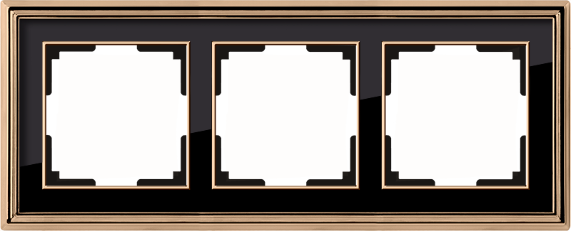 WL17-Frame-03 Рамка на 3 поста (золото/черный) Palacio Werkel a037674, Palacio WL17-Frame-03 a037674
WL17-Frame-03 Рамка на 3 поста (золото/черный) Palacio Werkel a037674, Palacio WL17-Frame-03 a037674