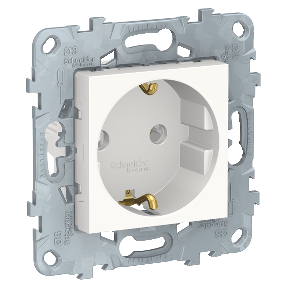 

NU503618 Розетка с заземлением, без шторок, винт. зажим, 16 А, 250 В, Белый Schneider Electric, Unica Studio NU503618
