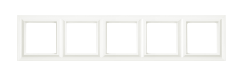 EPS485 Рамка ECO Profi Standart Слоновая кость 5-постовая гор/верт. Jung фото