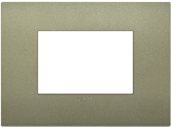 19653.77 Рамка Arke Classic Зеленый матовый 3-модульная Vimar фото