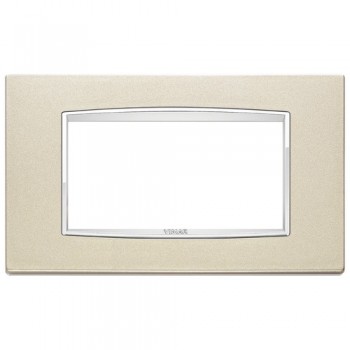 20654.C07 Рамка Eikon Chrome Classica Шампань металлик 4 модуля Vimar фото