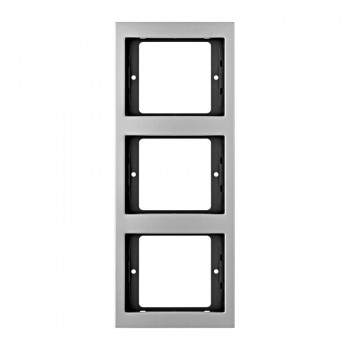 13337003 Рамка K.5 Алюминий 3-постовая вертикальная Berker фото