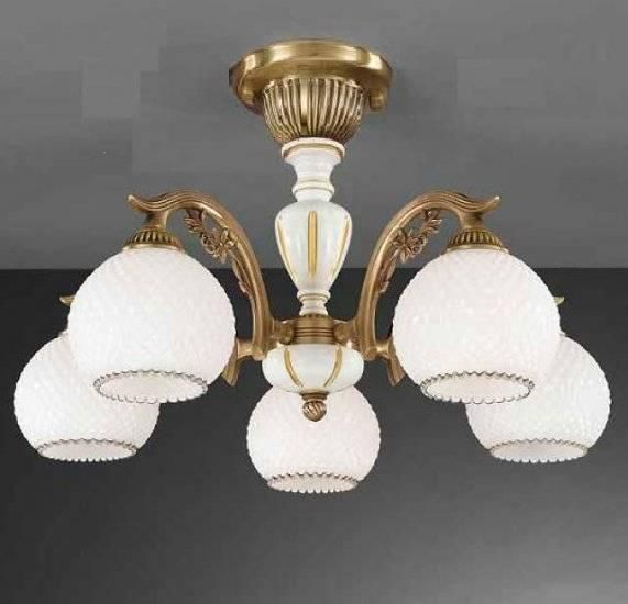 

Потолочная люстра Reccagni Angelo PL 8625/5, Белый, rosa 8605 PL 8625/5