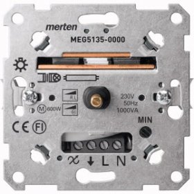 

MTN5135-0000 Механизм пов. светорег. инд. нагр. 1000ва Merten, M-Smart MTN5135-0000