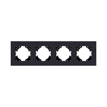 Рамка 4-кратная черный Kollinger Reflex AL RA4BK фото