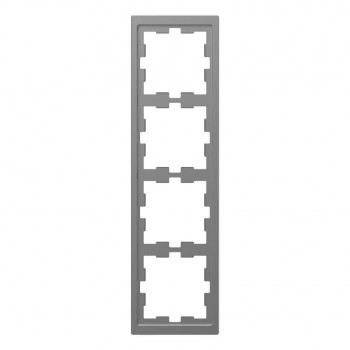 MTN4040-6536 Рамка D-Life Нержавеющая сталь 4-постовая Merten фото