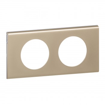 069112 Рамка Celiane Металл Никель велюр 2-постовая Legrand фото