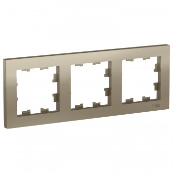 Рамка Шампань 3-постовая Systeme Electric (Schneider Electric) AtlasDesign ATN000503 фото