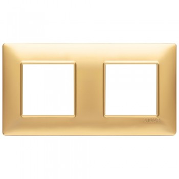 14643.25 Рамка Plana Золото матовое 4 модуля Vimar фото