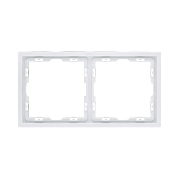 Рамка 2-кратная белый матовый Kollinger Eclipse EC2WH фото