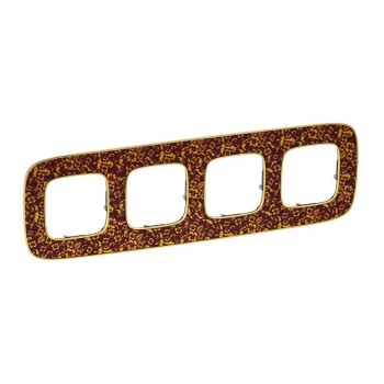 754444 Рамка Valena Allure Барокко Пурпур 4-постовая Legrand фото