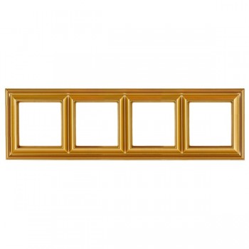 EPD484GO Рамка Eco Profi Deco золото 4-постовая Jung фото