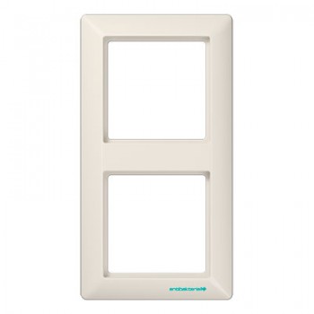 ABAS582 Рамка Антибактериальная версия AS 500 Бежевый 2-постовая Jung фото