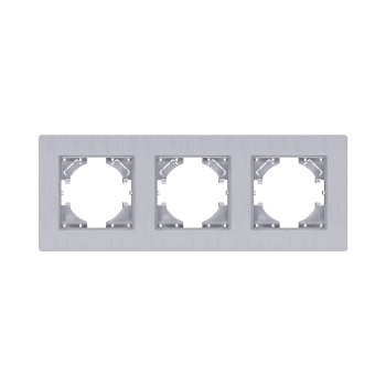 Рамка 3-кратная серый Kollinger Eleganz Plex EP3GY фото