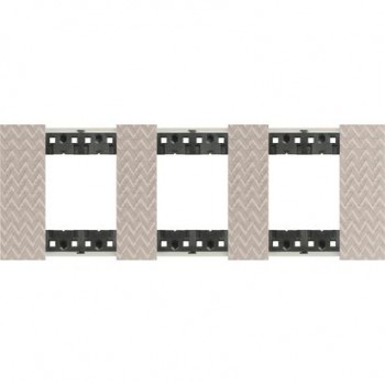 KA4802M3MM Рамка Bticino Living Now OPTIC 2+2+2-модульная фото