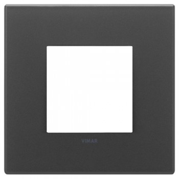 22642.73 Рамка Eikon EXE Черный матовый 2-модульная Vimar фото