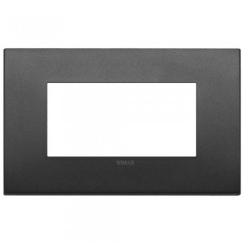 19654.01 Рамка Arke Classic Графит матовый 4 модуля Vimar фото