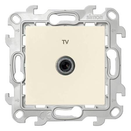 

2450477-031 ТВ розетка одиночная, сл кость Simon 24, 2450477-031