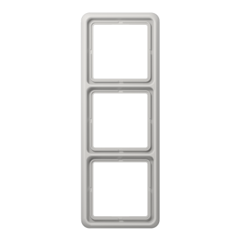 CD583WULG Рамка CD Ударопрочная Светло-серый 3-постовая Jung фото