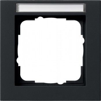 109109 Рамка установочная E2 Черный матовый 1-постовая Gira фото
