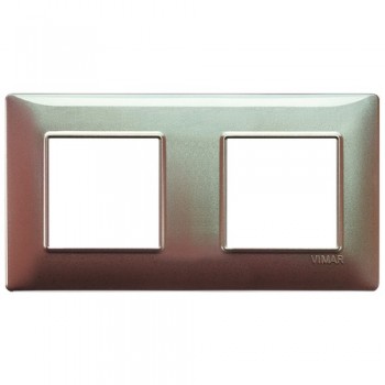 14643.23 Рамка Plana Коричневый переливающийся 4 модуля Vimar фото