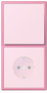 LC9824320C Рамка Les Couleurs Le Corbusier L’ocre rose vif 2-постовая Jung фото