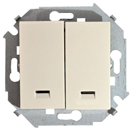 

1591392-031 Выключатель двухклавишный с подсветкой, 16А 250В, винтовой зажим, слоновая кость Simon 15, 1591392-031