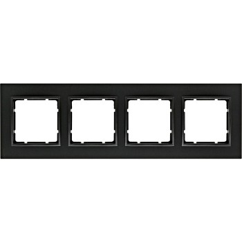 10146626 Рамка B.7 Антрацит 4-постовая Berker фото