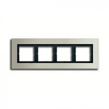LSP984ES Рамка LS Plus Сталь 4-постовая Jung фото