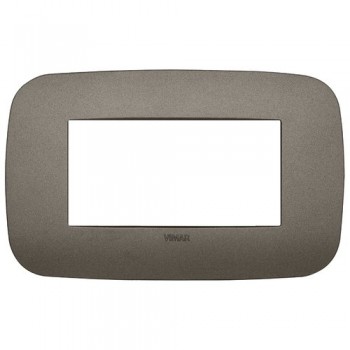 19684.80 Рамка Arke Round металл 4 модуля Vimar фото