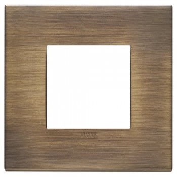 22642.87 Рамка Eikon EXE Античная бронза сатиновая 2-модульная Vimar фото