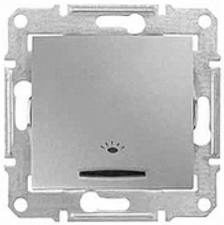 

SDN1800160 Кн.выкл. "свет" подсв., алюминий Schneider Electric, Sedna SDN1800160