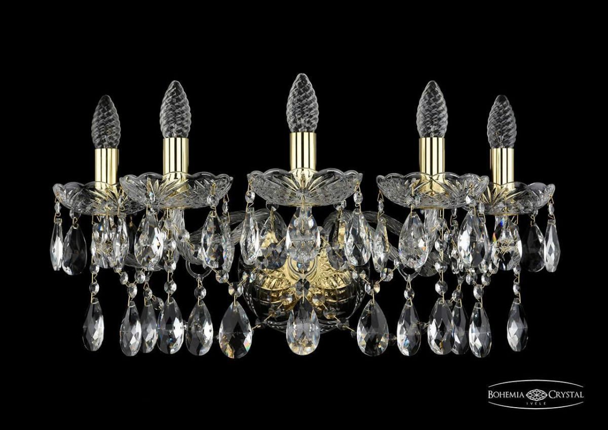

Бра Bohemia Ivele 1413B/5/200/XL/G, Золотой, 1413 1413B/5/200/XL/G