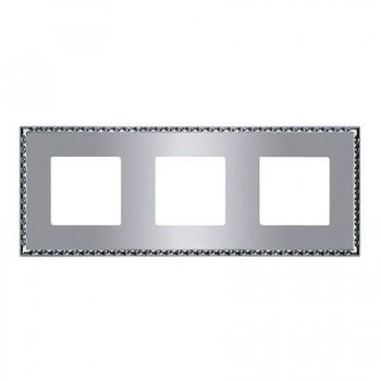 FD01213CB Рамка Toledo Bright chrome 3-постовая Fede фото
